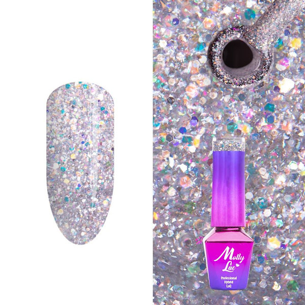 Mollylac - Geelilakka - Spotlight - Nr630 - 5g UV geeli/LED Silver
