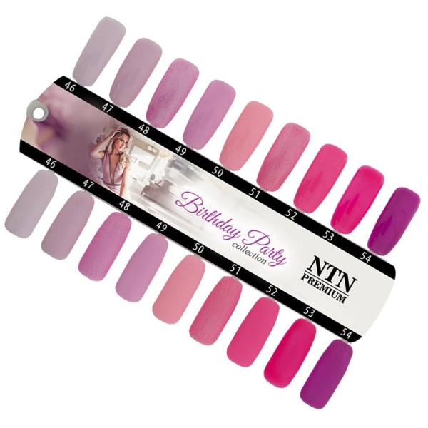 NTN Premium - Gellack - Bursdagsfest - Nr53 - 5g UV-gel / LED Pink