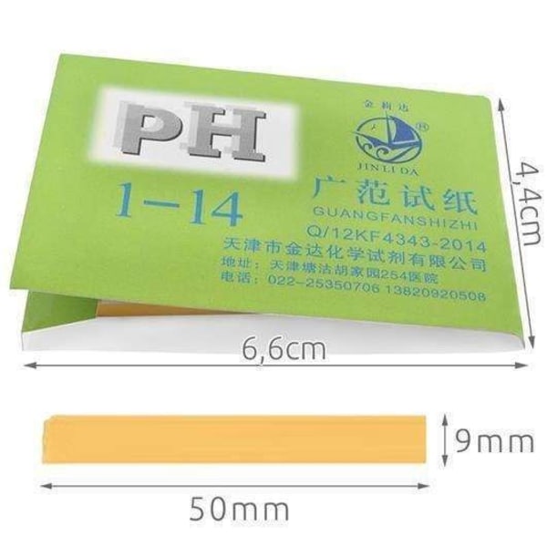 Lackmuspapper för pH-test - 160st multifärg