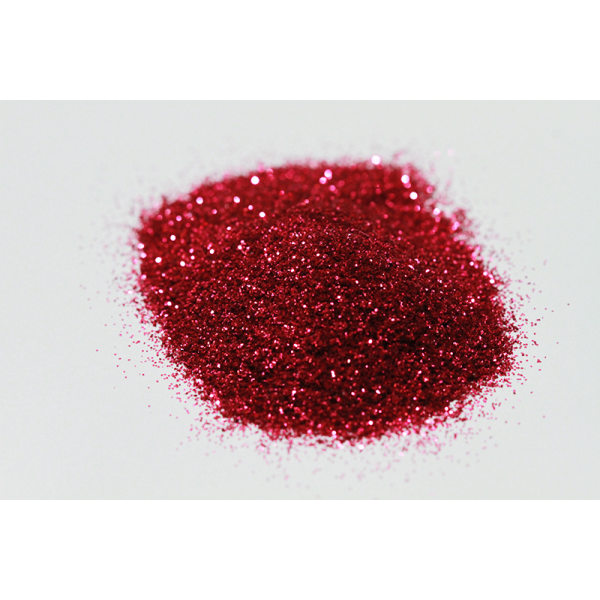 Negleglimmer - Finkornet - Rød - 8ml - Glitter Red