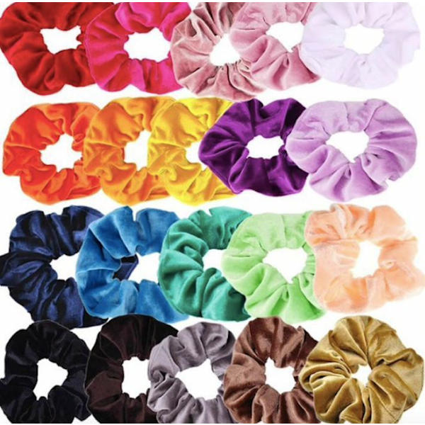 Stora Velvet hair Scrunchies, hårsnoddar , hårband , Hair bands Ljuslila