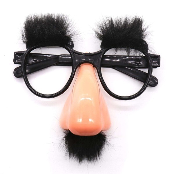 Halloween - Fake mustasch glasögon - Cosplay Svart