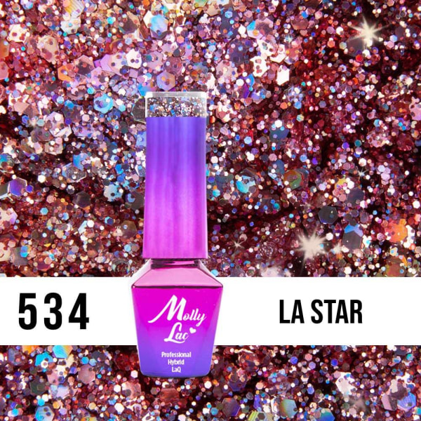 Mollylac - Gellack - Crushed Diamonds - Nr534 - 5g UV-gel/LED