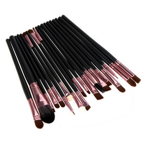 20 makeup børster - Rosé Pink gold