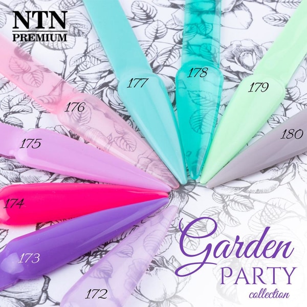 9-pakning - NTN Premium - Garden Party - Gellack - Hybrid Multicolor