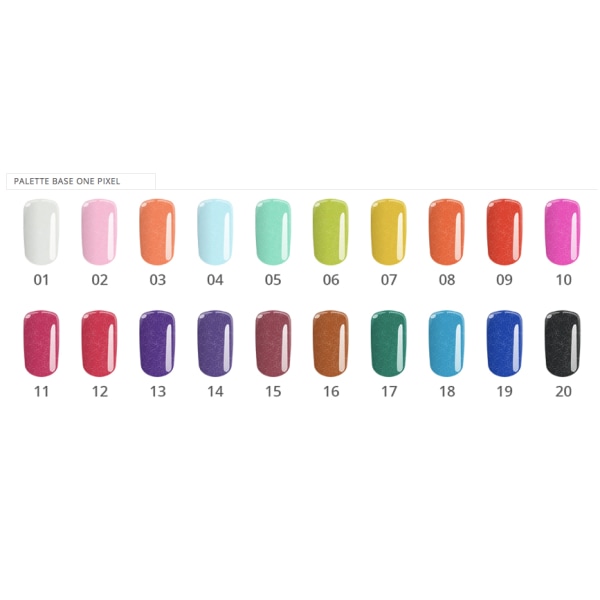 Base one - Pixel - French riviera 5g UV gel Green