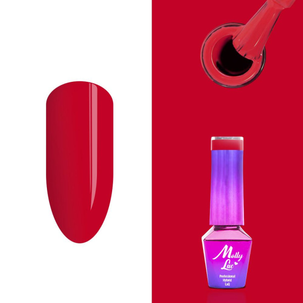 Mollylac - Gellack - Glamour Woman - Nr 8 - 5g UV-gel/LED Röd