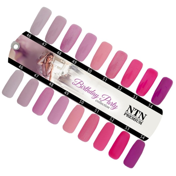 NTN Premium - Gellak - Fødselsdagsfest - Nr54 - 5g UV gel/LED Purple