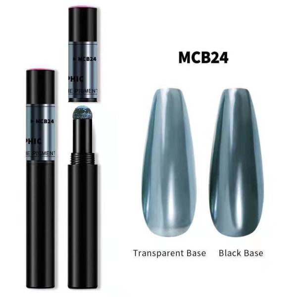 Mirror powder pen - Chrome pigment - 18 olika färger - MCB04