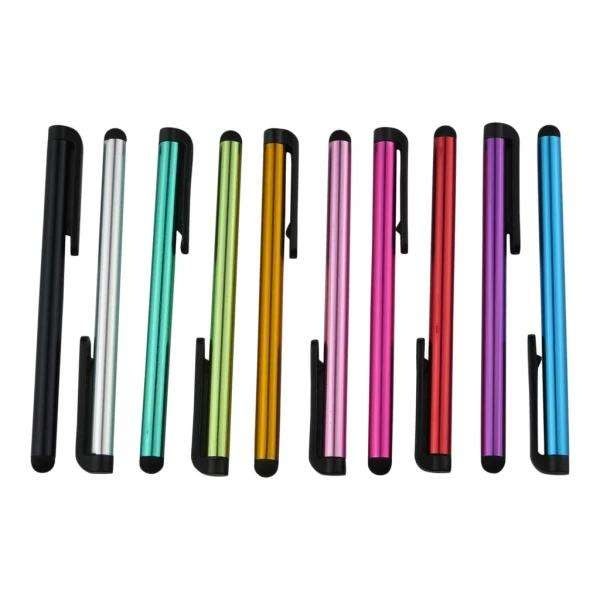 10-pakning Stylus Touch Pen i metallisk - Multicolor