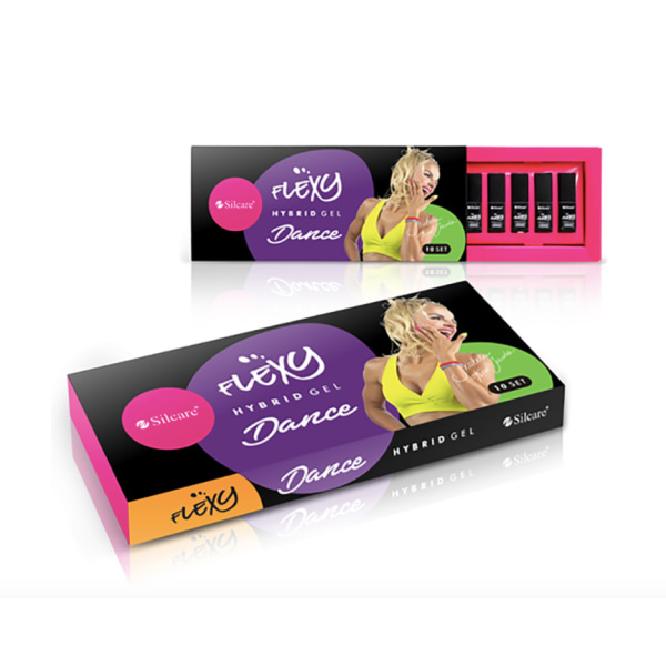 10 kpl - Geelilakka - Flexy - Tanssisetti UV-geeli/LED