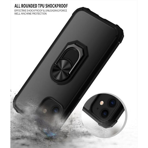 iPhone 13 PRO MAX - Silikone stødsikkert cover - Sort Transparent Iphone 13 PRO MAX