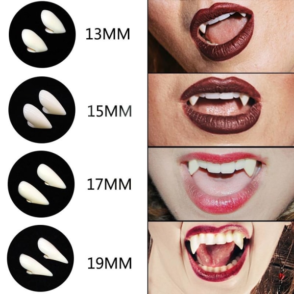 Vampyr tænder - Halloween - 13mm 13mm