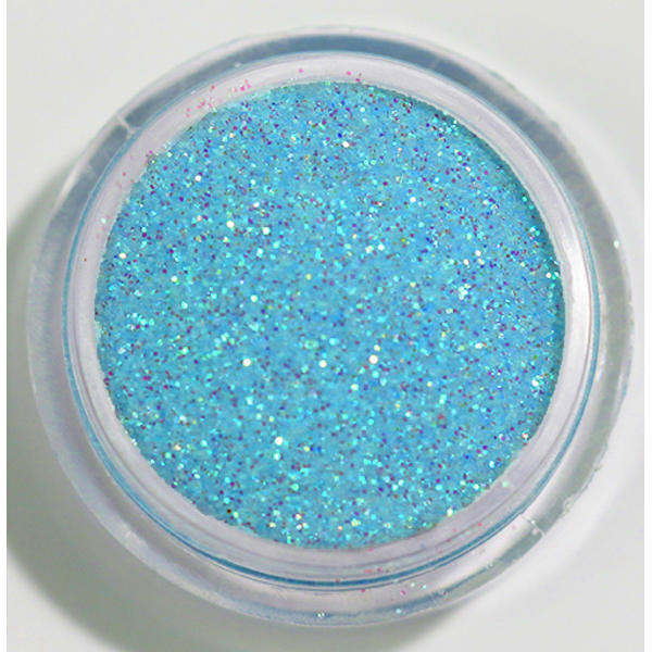 1 stk Finkornet glitter Turkis