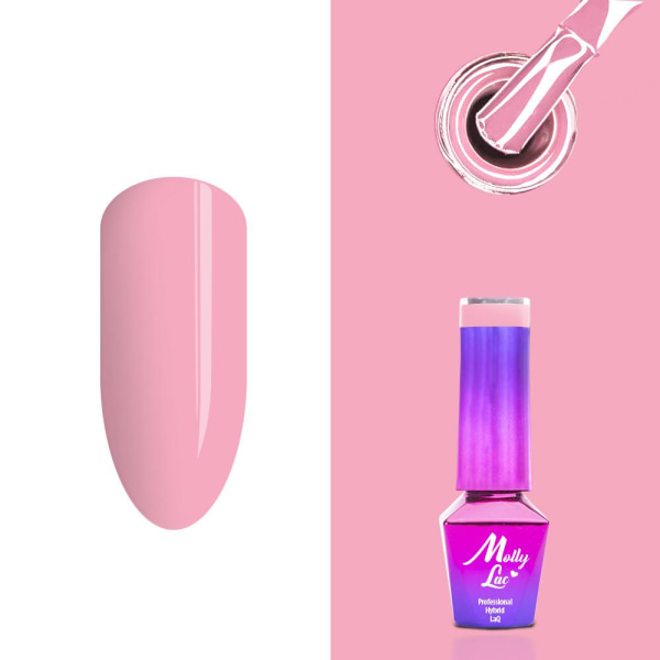 Mollylac - Gellack - Delikat kvinne - Nr66 - 5g UV-gel / LED Pink