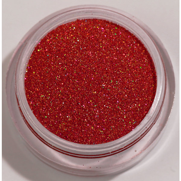 Glitter pöly / mikrokosmeettiset glitterit 6. Red