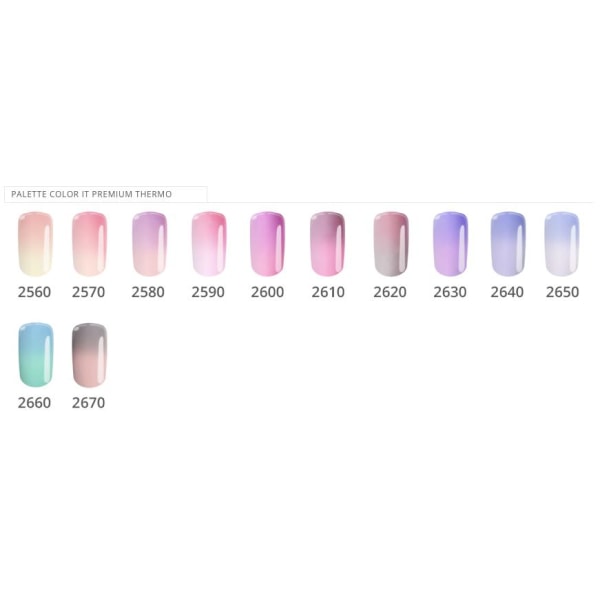 Geelilakka - Color IT - Premium - Thermo - *2560 UV geeli/LED Pink