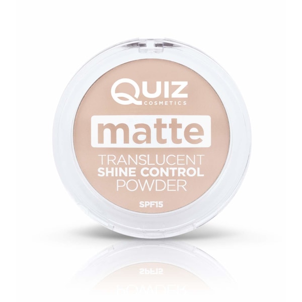 Matt gjennomskinnelig pudder - Shine control pudder - Quiz Cosmetic White 