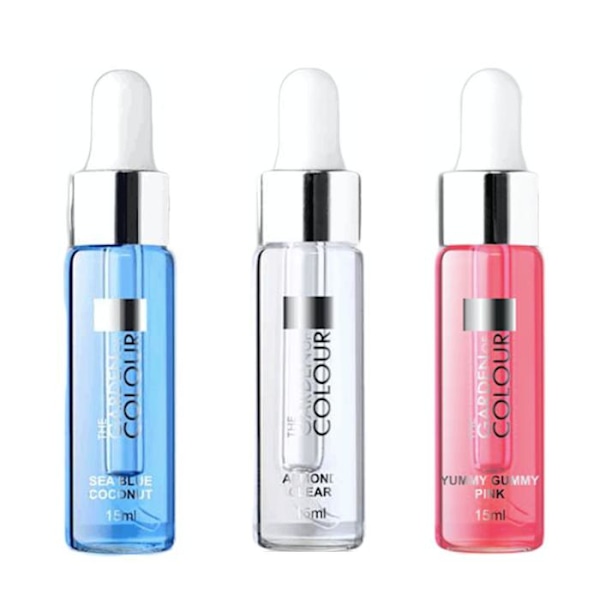 3-pakning - Cuticle Oil - Mandel, Kokos, Yummy Gummy - 15ml