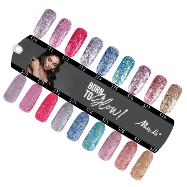 Mollylac - Gel polish - Born To Glow - Nr573- 5g UV gel/LED