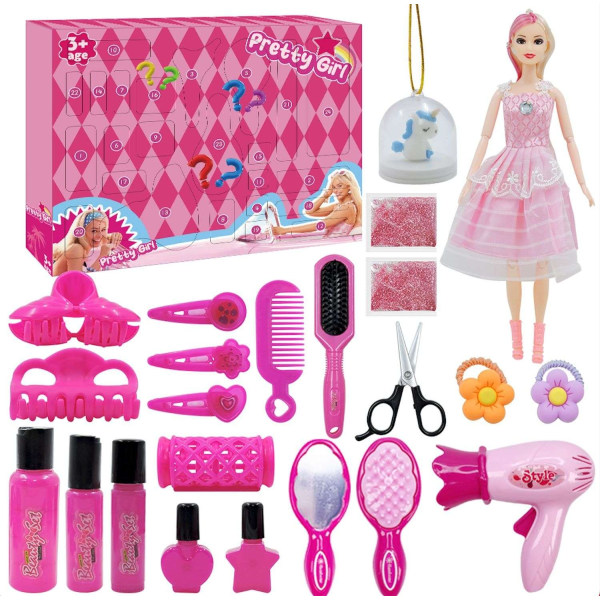 Adventtikalenteri Barbie - Joulukalenteri 2023 Multicolor