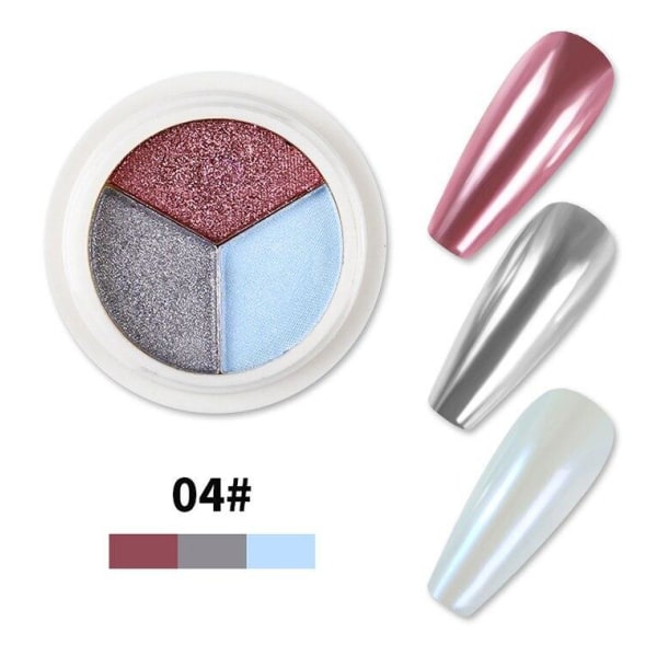 Magic Mirror Solid Nail Glitter Powder - Pigment - Negledekorationer Nr - 06