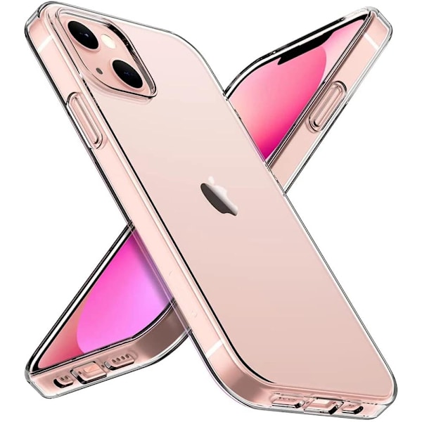 2-pack iPhone 13 PRO MAX - Silikonskal TPU - Slimmat Transparent