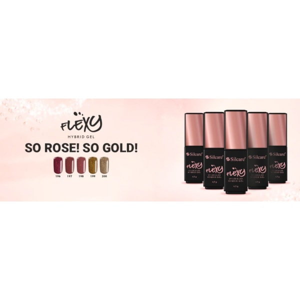 Geelilakka - Flexy - *196 4,5 g UV-geeli/LED - So Rose So Gold