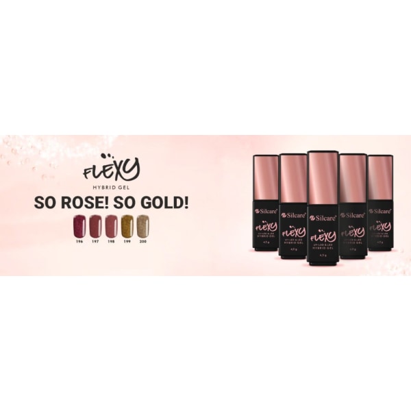 Gel polish - Flexy - *200 4,5g UV gel/LED - So Rose So Gold
