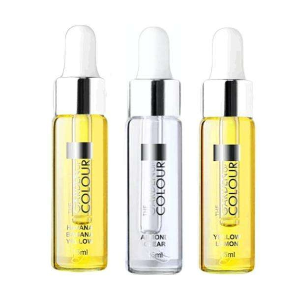 3-pak - Cuticle Oil - Banan, Citron, Mandel - 15ml Multicolor