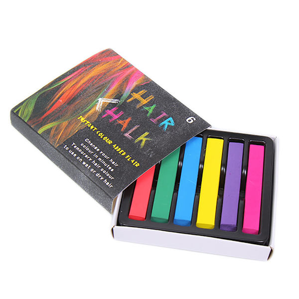 Dip dye hårfarveblyanter 6 stk Multicolor