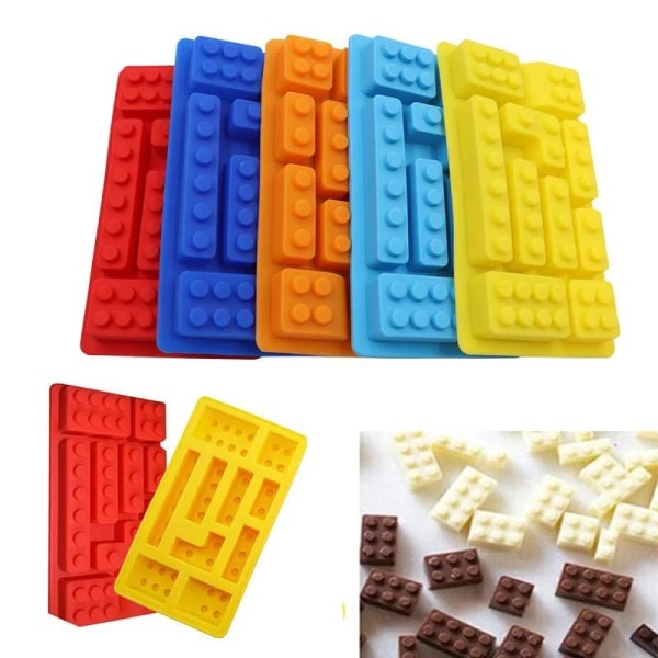 Is/Chokolade/Geléform - - Klodser Byggeklodser Robot Multicolor d630 | Multicolor | Fyndiq