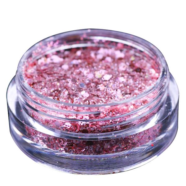 Nagelglitter mix - White, Pink, Purple Glitter mix - NR 1