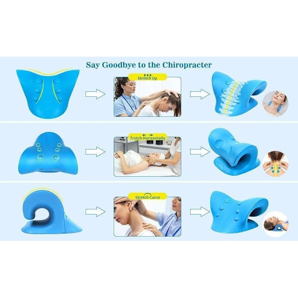 Neck stretcher nakke stretcher nakke stretch nakkepute Blue