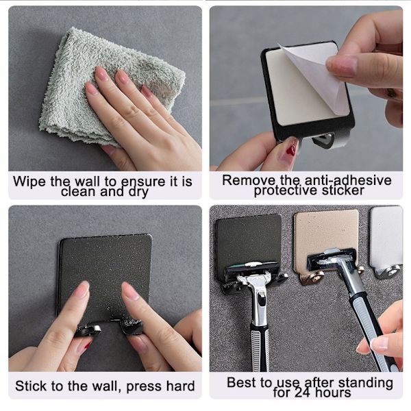 Universal barbermaskineholder til brusere og vådrum Silver