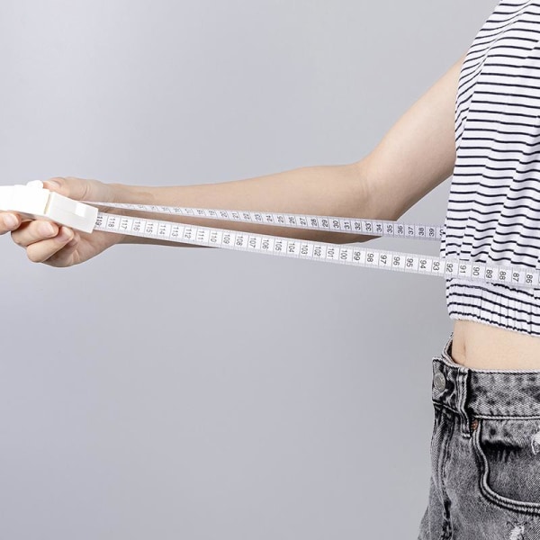 Målebånd til kroppen - Hold styr på krop og tøjstørrelse White