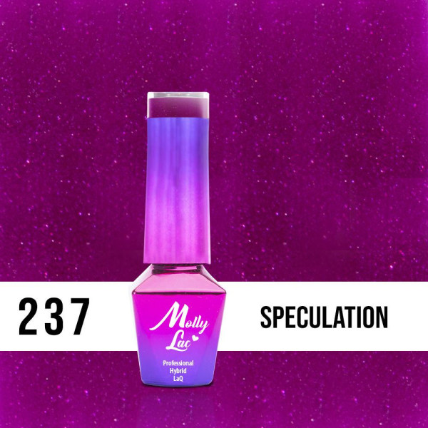 Mollylac - Gel polish - Glødende tid- Nr237 5g UV gel/LED Purple