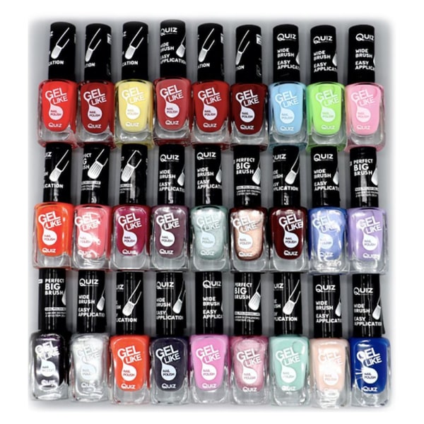 3st nagellack, nail polish - Multipack - multifärg