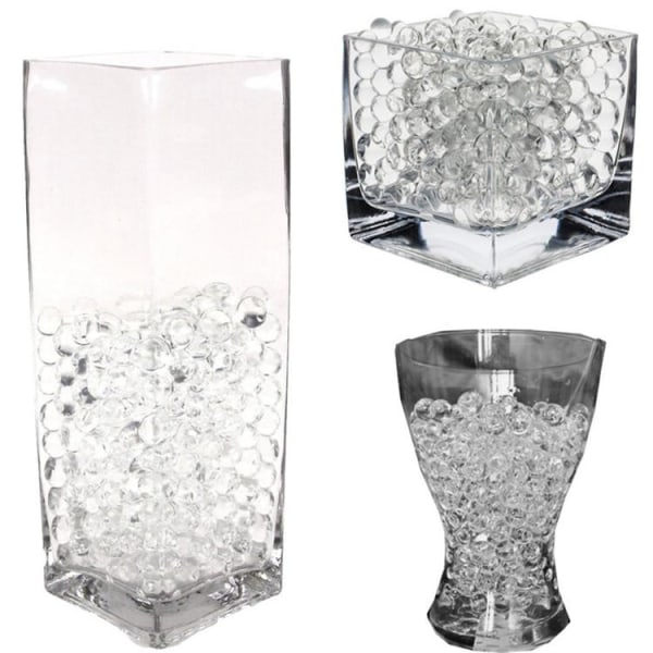 2000st Vatten kristaller 0,9-1cm - Vattenpärlor - Transparent