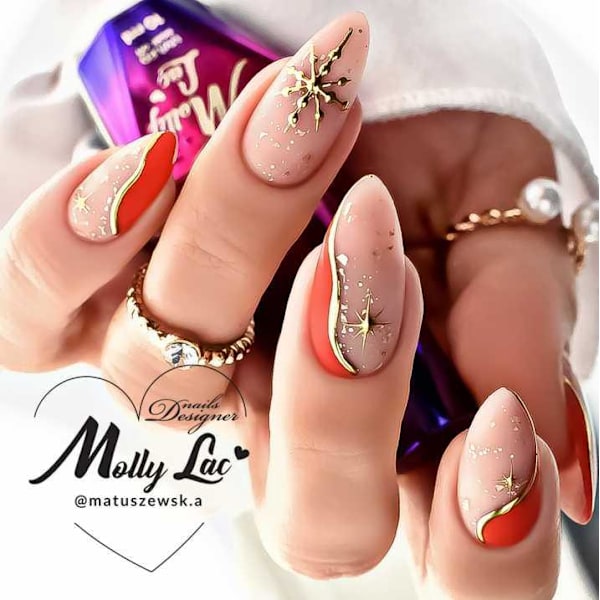 Mollylac - Jack top - 24 Carat - 5ml - UV-geeli/LED - Pintamaali Multicolor