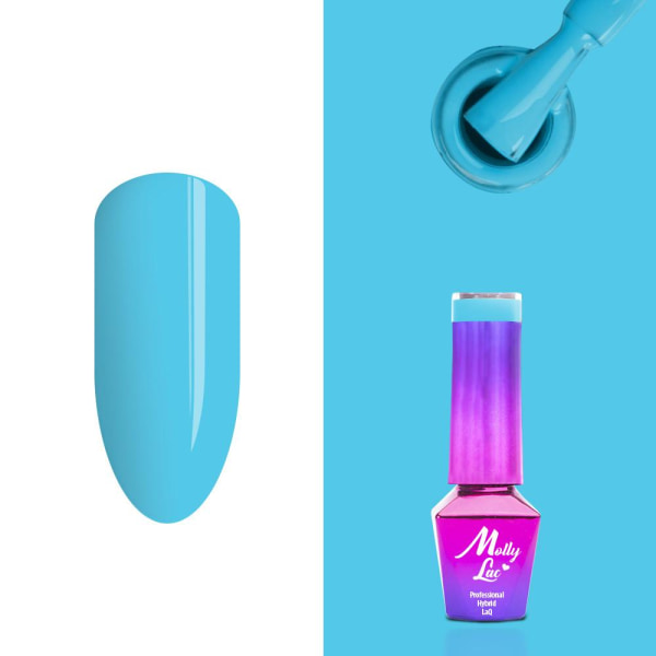 Mollylac - Gel polish - Miss Iconic - Nr518 - 5g UV gel/LED Blue