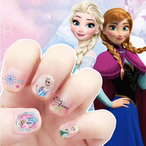 Frost frozen Elsa Anna pyssel makeup - Nagel stickes 100st multifärg