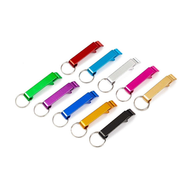 5-pakkaus Pullonavaaja, Korkinavaaja, Tölkinavaaja - Avaimenperä Multicolor