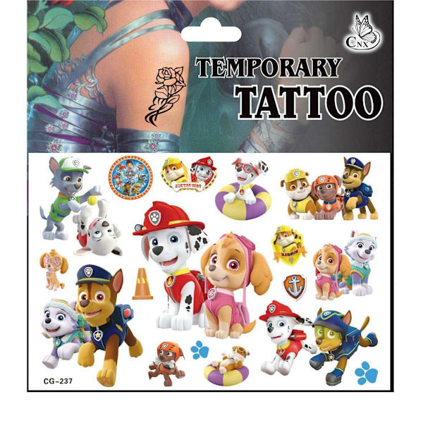 Paw patrol tatueringar - 17st - Barn tatueringar MultiColor CG-237