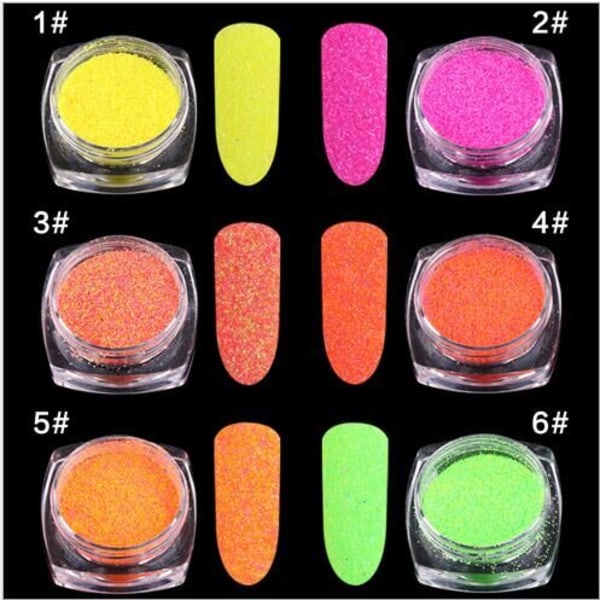 Nagelglitter - Candy suger nail - Finkornigt Tutti frutti - Nr 3