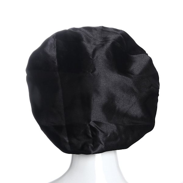 Sovmössa - Satin bonnet - Sleep Cap Svart one size