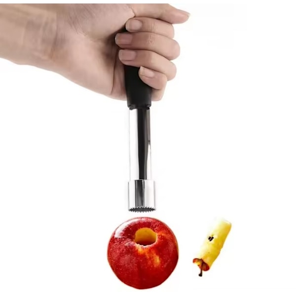 Apple Corer i rustfritt stål - Enkel og effektiv fjerning av kjerner Silver