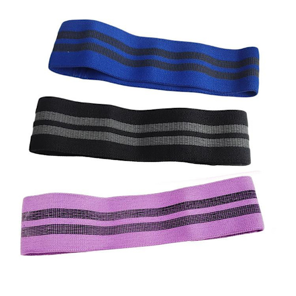 3-pack Booty band kit, Träningsband, Motståndsband, rehab multifärg one size