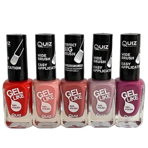 5 stk neglelak, neglelak - Pastel Multicolor