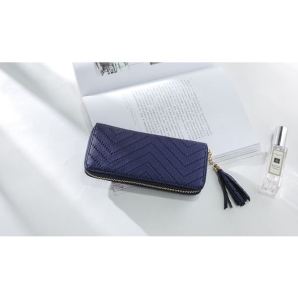 Plånbok stilren tassel - Marinblå Marinblå